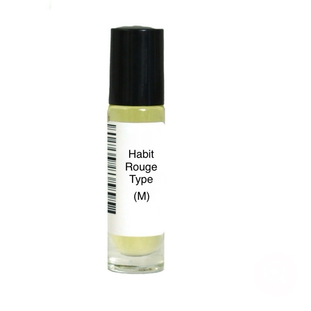 Habit Rouge (M) Guerlain: Type 1/3 Glass Roll-On Bottle